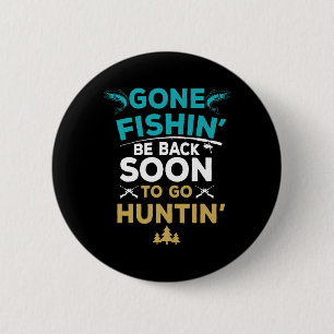 Lustiges Angel-Jäger-Angler-Geschenk  Button