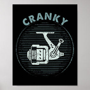 Lustiges Angel-T-Shirt für Männer Cranky  Poster