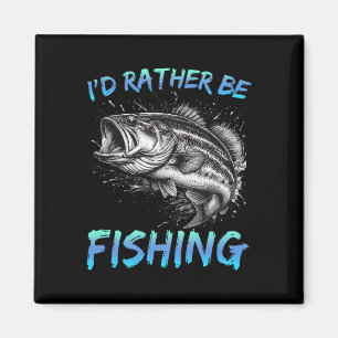 Lustiges Angeln Ich Würde Eher Mit Angeln B Fische Magnet