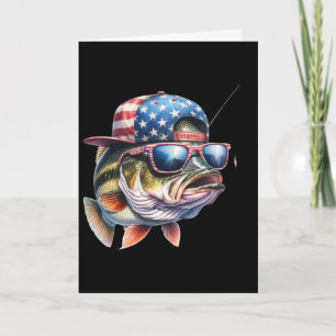 Lustiges Angeln und Fischer-Geschenk Amerikanische Karte