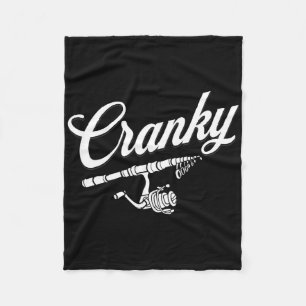 Lustiges Angelrollen-Witz-Shirt Fleecedecke