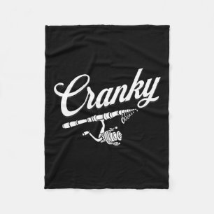 Lustiges Angelrollen-Wortspiel-Shirt Fleecedecke