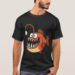 Lustiges Anglerfisch-Tiefsee-Kreatur-Design T-Shirt