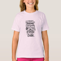 Lustiges Anime-Videospiel-Essen-Gamer-T-Shirt
