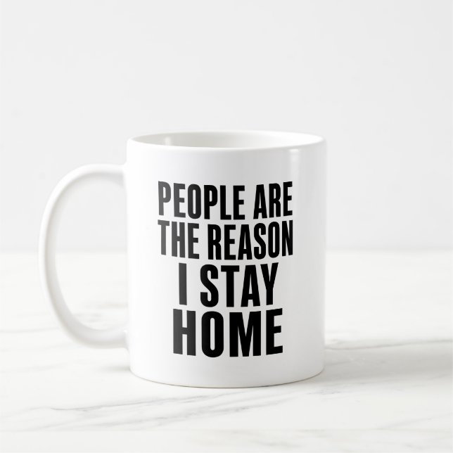 Lustiges antisoziales Geschenk Kaffeetasse (Links)