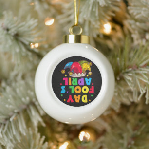 Lustiges Aprilscherz-Kit 1. April Witze Keramik Kugel-Ornament