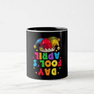 Lustiges Aprilscherz-Paket 1. April Witze Zweifarbige Tasse