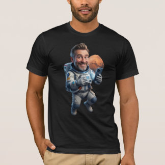 Lustiges Astronauten-Selfie auf dem Mars T-Shirt