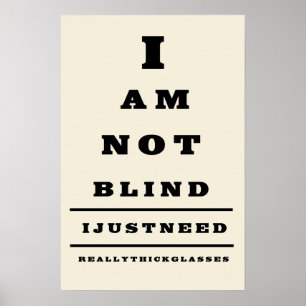 Lustiges Augen-Diagramm-Wand-Plakat Poster