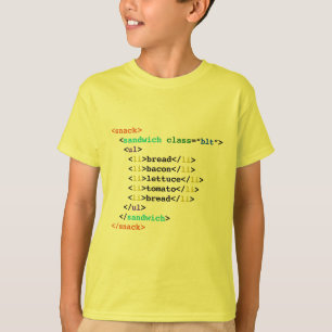 Lustiges Aussenseiter-Sandwich BLT HTML T-Shirt