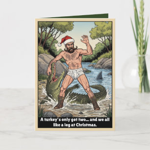 Lustiges australisches Weihnachten Karte