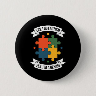 Lustiges Autism Awareness Kinder Autistisches Puzz Button