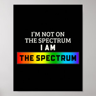 Lustiges Autismus-Meme Ich bin nicht im Spektrum, Poster