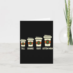 Lustiges Autismus-Mutter-Kaffeeshirt Bewusstsein M Karte