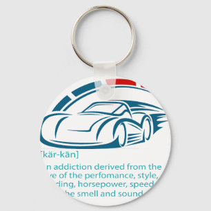 Lustiges Auto-Typ Geschenk - CARCAINE Definition L Schlüsselanhänger