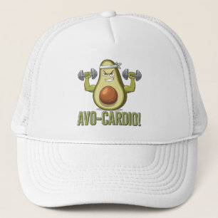 Lustiges Avo-Cardio Avocado Fitness Design Truckerkappe