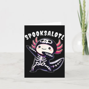 Lustiges Axolotl-Halloween-Shirt für Kinder Jungen Karte