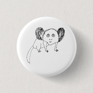 Lustiges Aye-Aye-Abzeichen - Seltsames schlecht ge Button