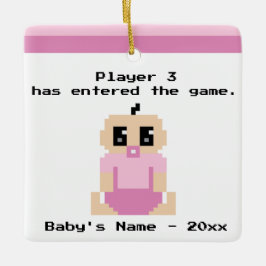 Lustiges Baby-erste Keramikornament