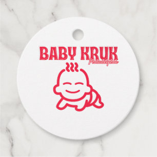 Lustiges Baby Kruk Philadelphia Premium Geschenkanhänger
