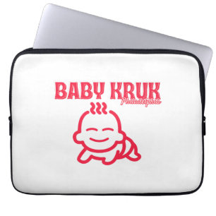 Lustiges Baby Kruk Philadelphia Premium Laptopschutzhülle