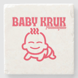 Lustiges Baby Kruk Philadelphia Premium Steinuntersetzer