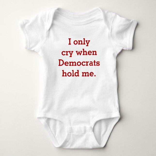 Lustiges Baby-republikanisches oder konservatives Baby Strampler (Vorderseite)