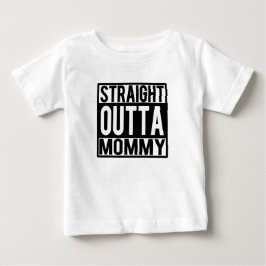 Lustiges Baby-Shirt gerader Outta Mama Baby T-shirt