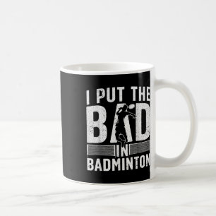 Lustiges Badminton-Design für Männer Frauen Kinder Kaffeetasse
