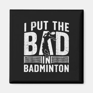 Lustiges Badminton-Design für Männer Frauen Kinder Magnet
