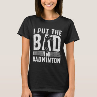 Lustiges Badminton-Design für Männer Frauen Kinder T-Shirt