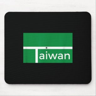 Lustiges Badminton-Match Neue Taiwan-Flagge Altern Mousepad