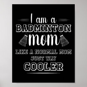 Lustiges Badminton-Mutter-Shirt Frauen Badminton-S Poster