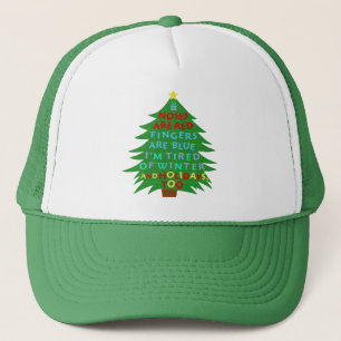 Lustiges Bah Humbug-Weihnachtsgedicht Truckerkappe