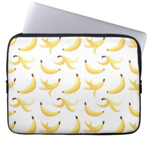 Lustiges Banane Wortspiel Party Muster farbenfroh Laptopschutzhülle