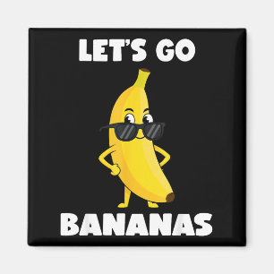 Lustiges Bananen-Shirt süße Banane lustig los geht Magnet