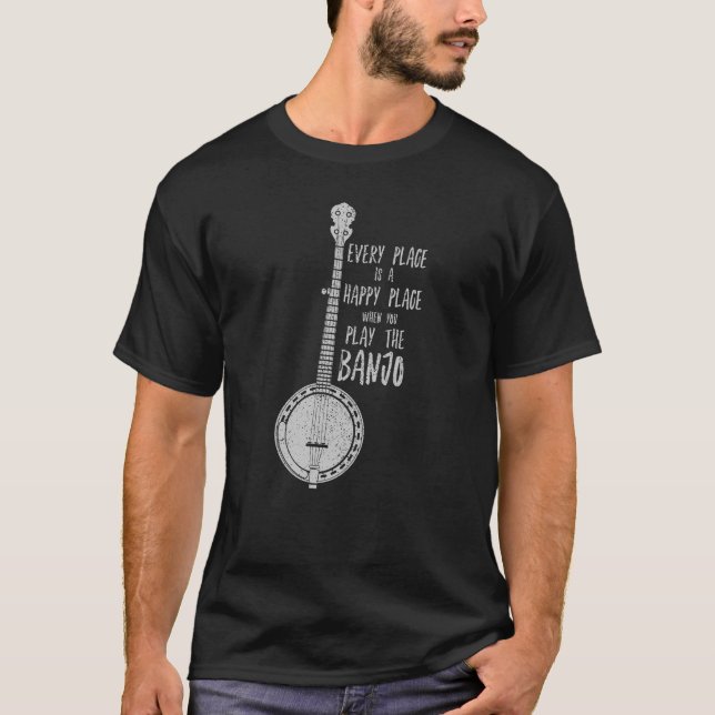 Lustiges Banjo-Shirt - VolksBluegrass Newgrass T-Shirt (Vorderseite)