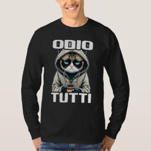 Lustiges Bären-Geschenk I Hate People I Odio Tutti T-Shirt