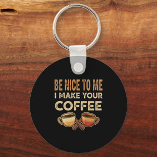 Lustiges Barista-Cafe-Liebhaber-Geschenk Schlüsselanhänger