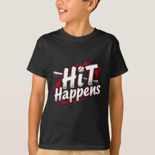 Lustiges Baseball-Zitat-Geschenk Schläge passieren T-Shirt