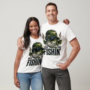 Lustiges Bassangeln T-Shirt
