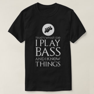 Lustiges Bassist Gitarren-Design T-Shirt
