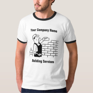 Lustiges Bau-Service-Cartoon-T-Shirt T-Shirt