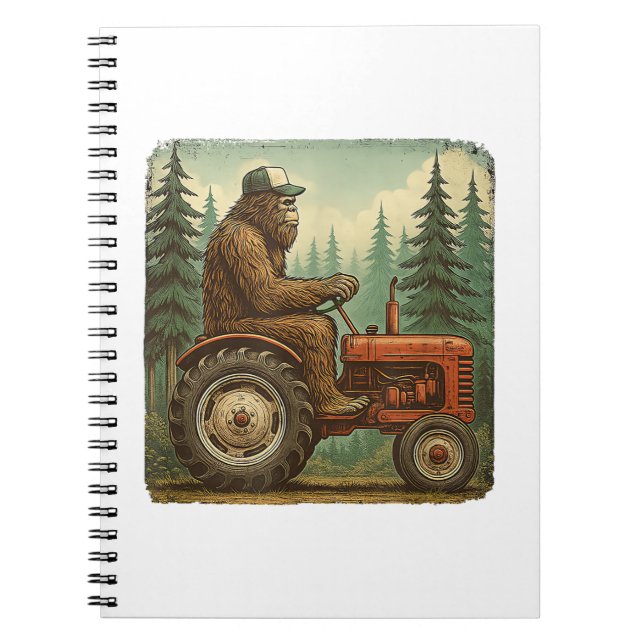 Lustiges Bauerndesign Männer Traktor Rancher Bauer Notizblock (Vorderseite)