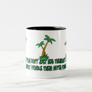 Lustiges Baum hugger Zweifarbige Tasse