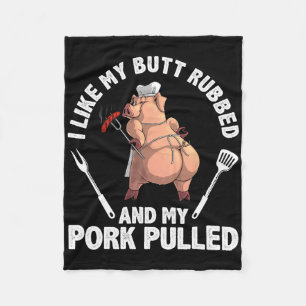 Lustiges Bbq-Design für Männer Frauen Bbq-Liebhabe Fleecedecke