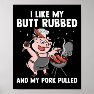 Lustiges Bbq-Design für Männer Frauen Bbq-Liebhabe Poster
