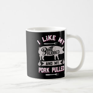 Lustiges Bbq-Grill-Zitat Schwein Pulled Pork Kaffeetasse