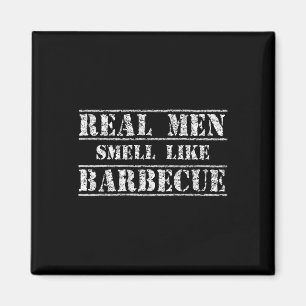 Lustiges Bbq-Grillgeschenk-Shirt Echte Männer Riec Magnet