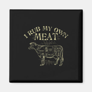 Lustiges Bbq-Koch-T-Shirt Ich reibe mein eigenes F Magnet